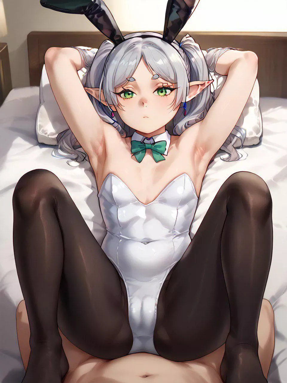 Frieren looking so cute in bunny outfit 