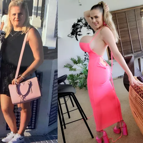 More of my transformation into a bimbo sex doll [oc]