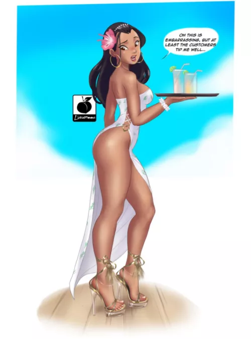 Nani gets a new job [Disney, Lilo & Stitch] (Linkartoon)
