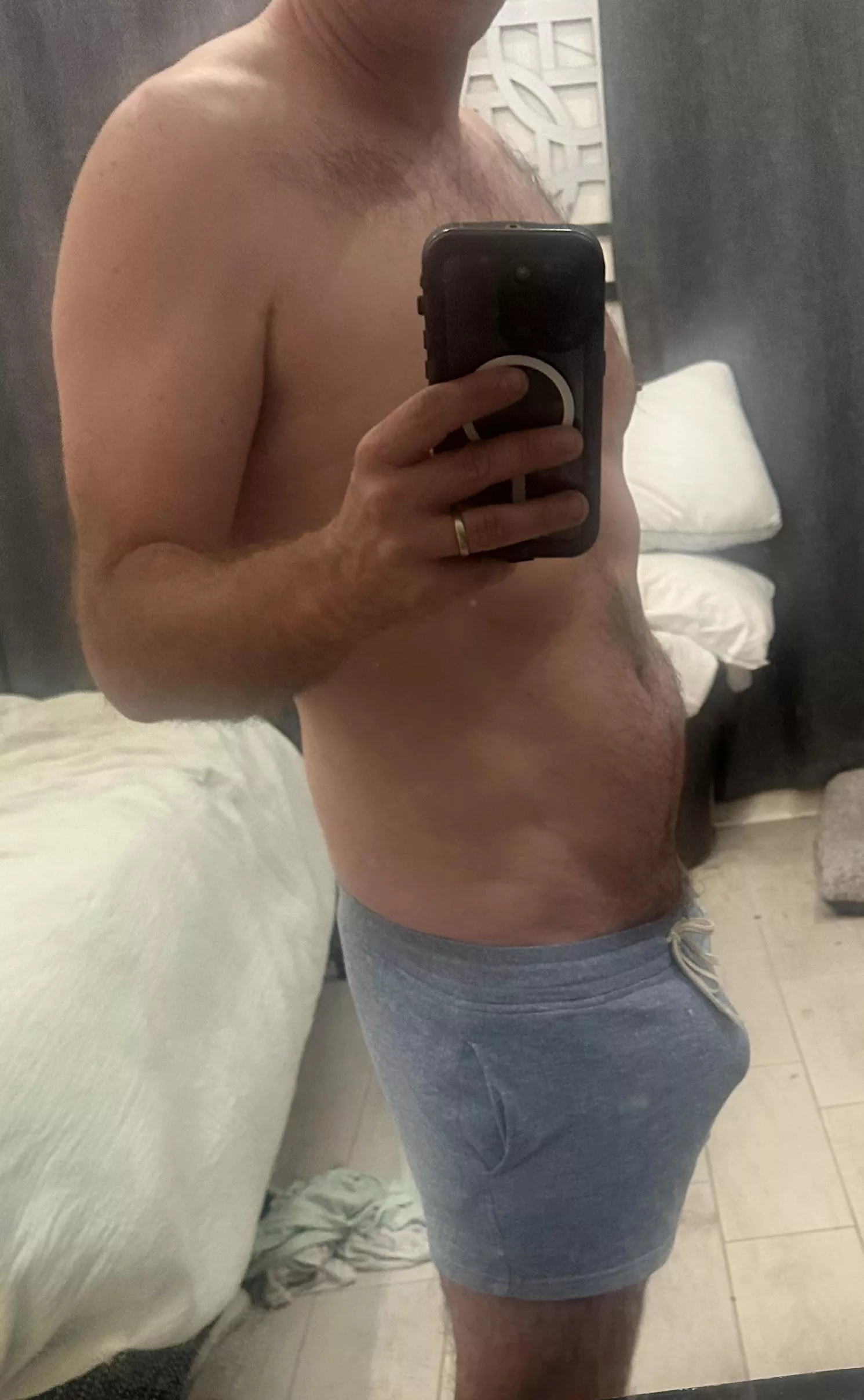 Should the shorts come off of this average (40) year old dad? 