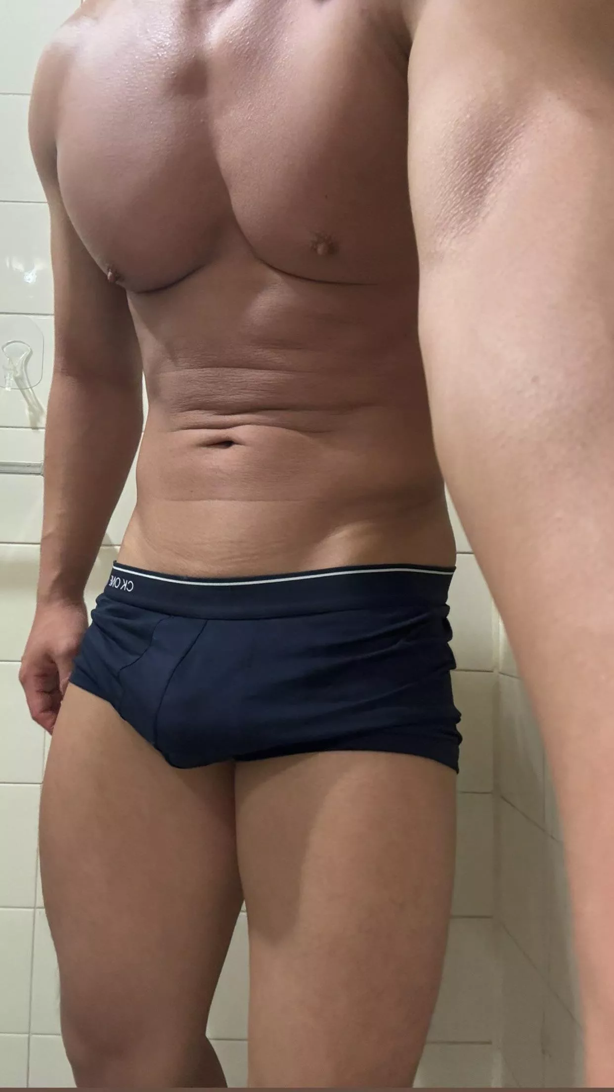 You can start with my nipples and work your way down. 