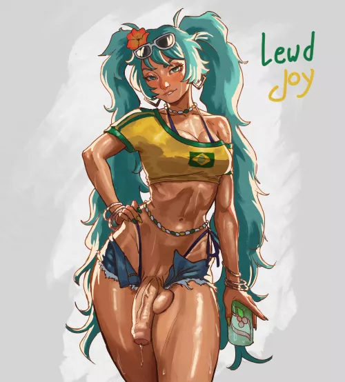 Brazilian Miku letting it all hang out (lewdjoy)
