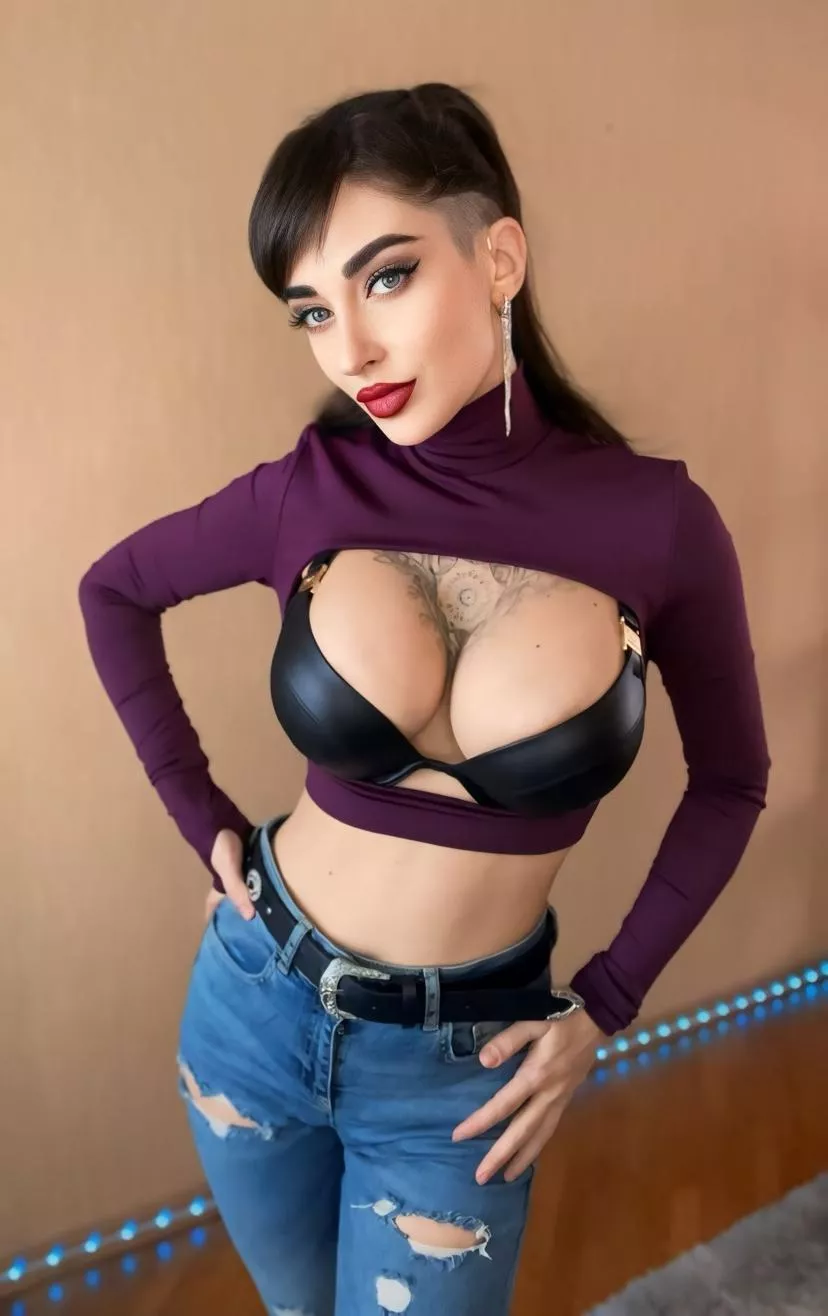 Can't go wrong with a sexy leather outfit