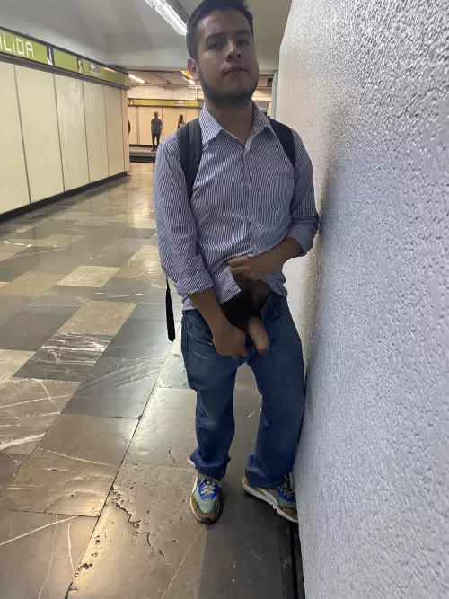 Getting hard in the metro 