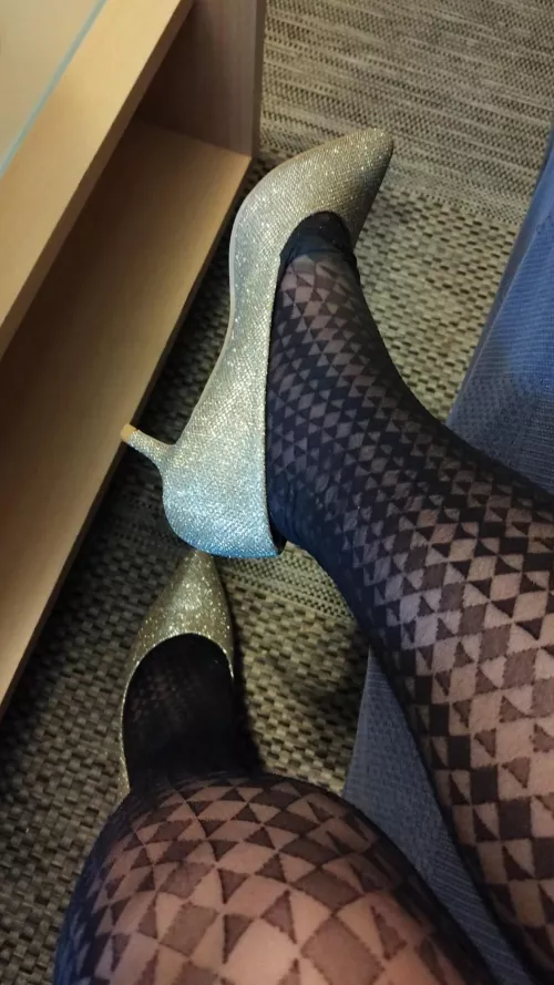 Glitter heels for today 