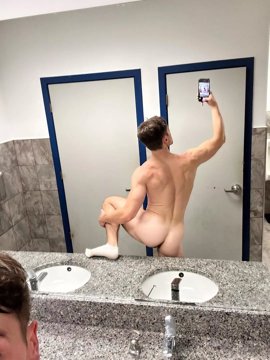 Got walked in on while taking this.. he didn’t mind though. 