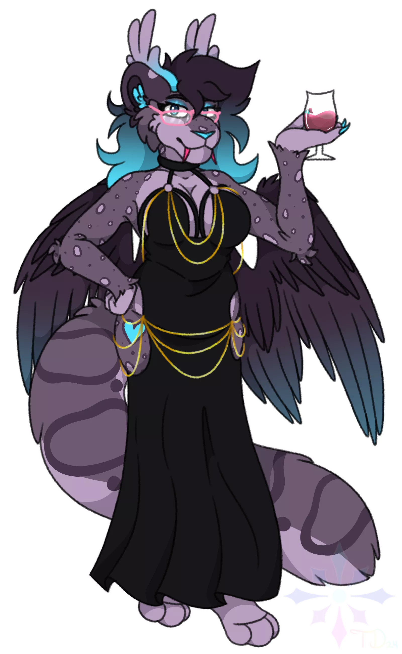 I drew my fursona in 