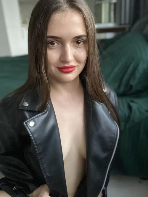 nothing under the jacket