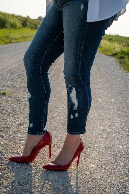 Red heels are always the answer