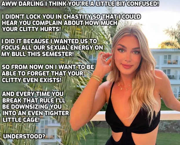 Your clitty doesn't exist anymore