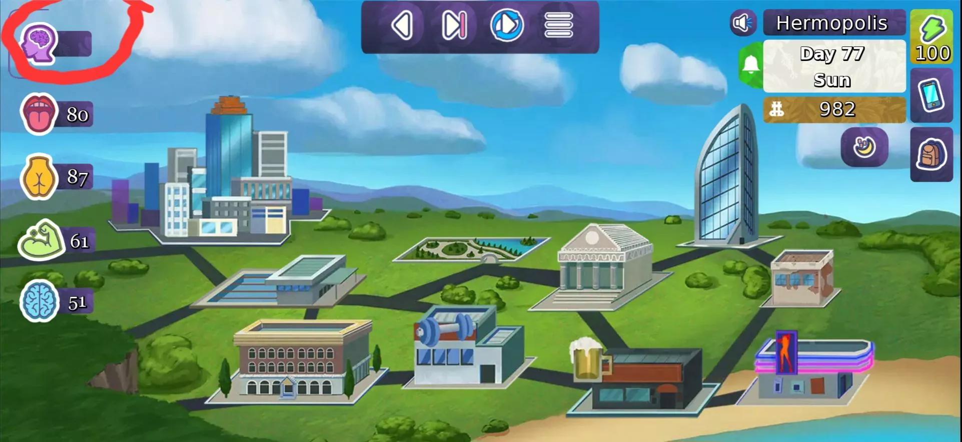 Can someone explain to me what the purple stat on the top left is used for and what i have to do to improve it?