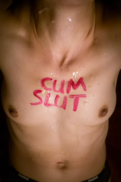Just me giving proof, that I'm a cum slut.