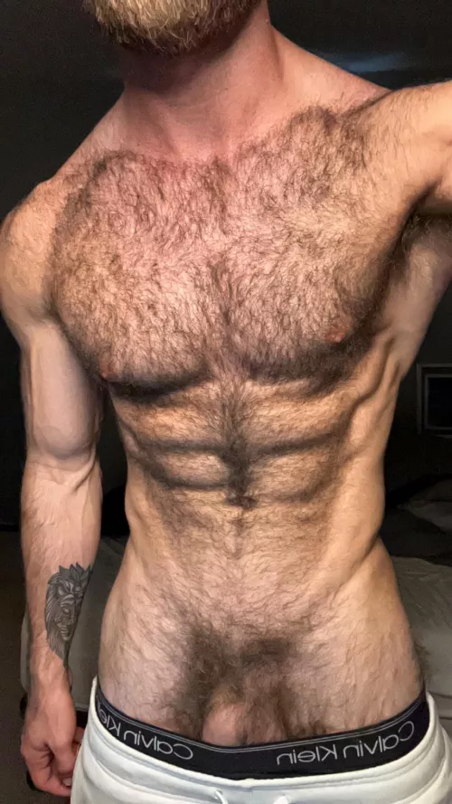 Lick or kiss my hairy body? 😏