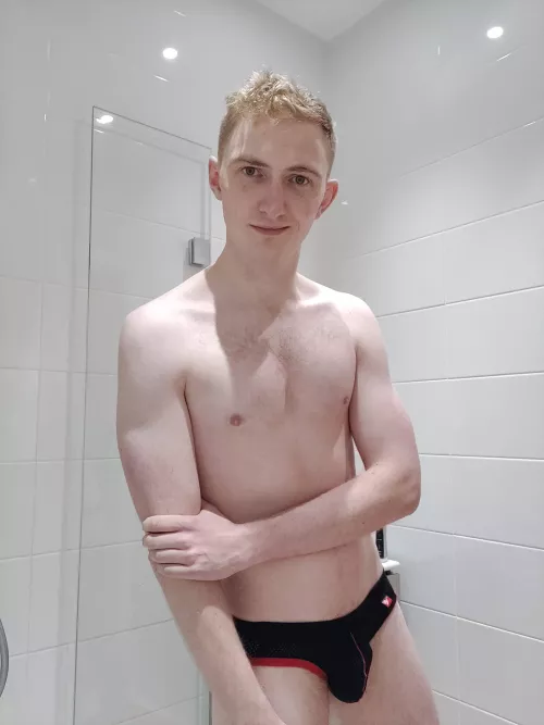 Wearing my jock always makes me feel so slutty 😈