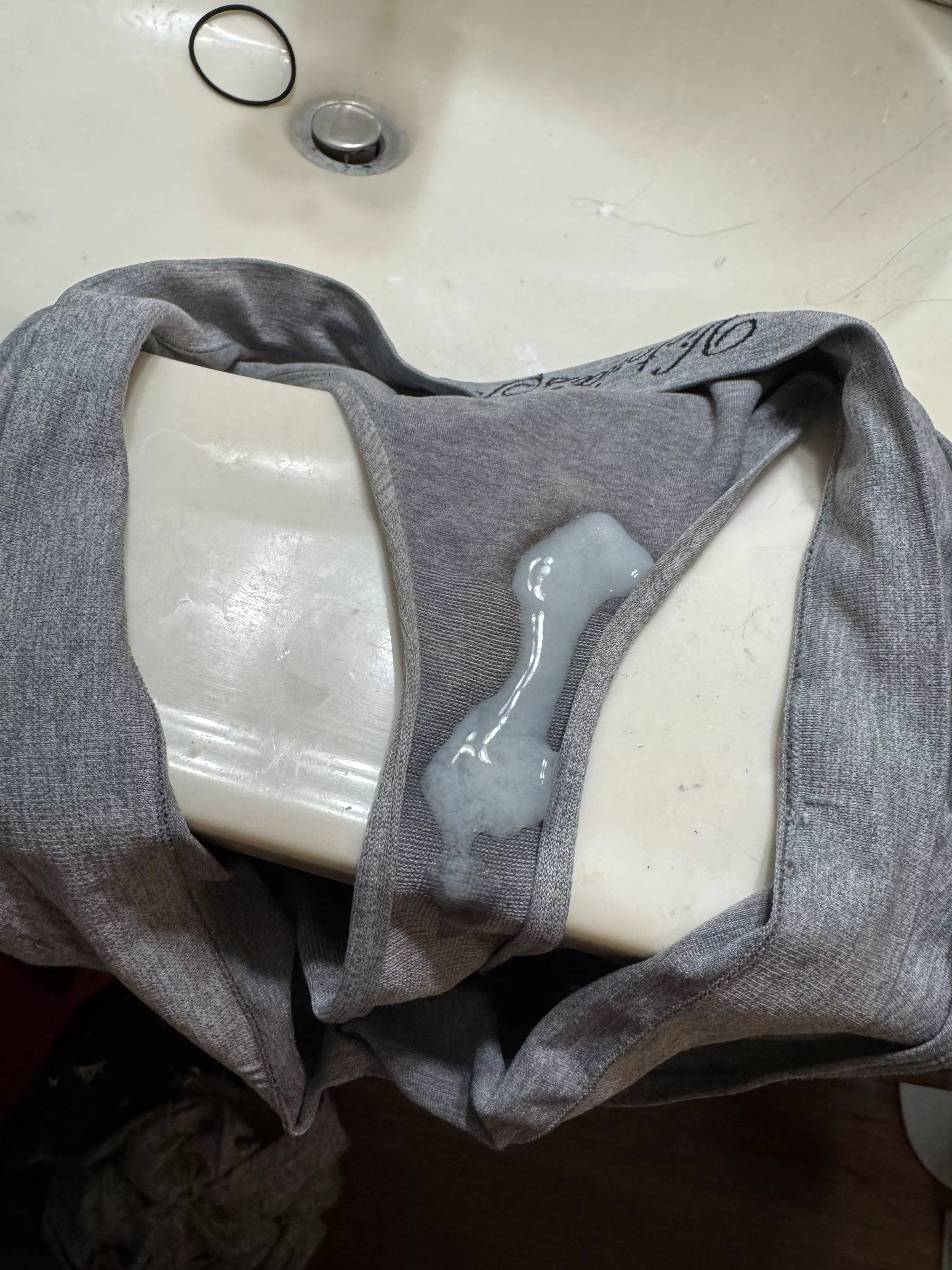 Wives panties got a nice load