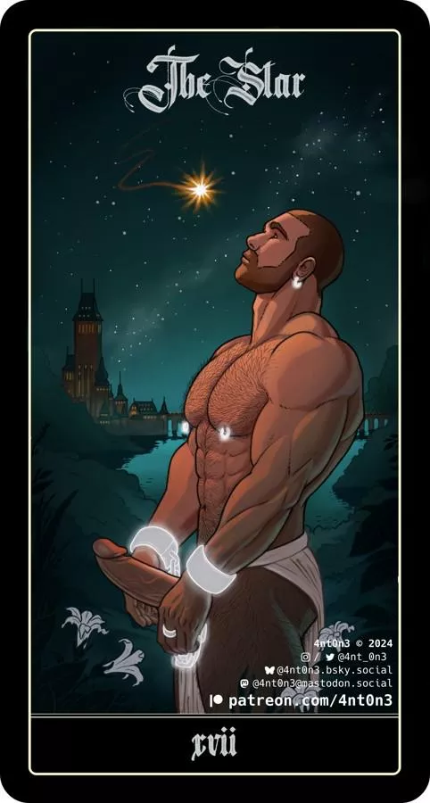 XVII - The Star - Tarot Card [OC][MyArt]