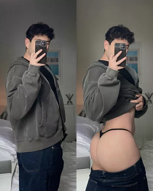 You never know what’s under a guys baggy clothes…