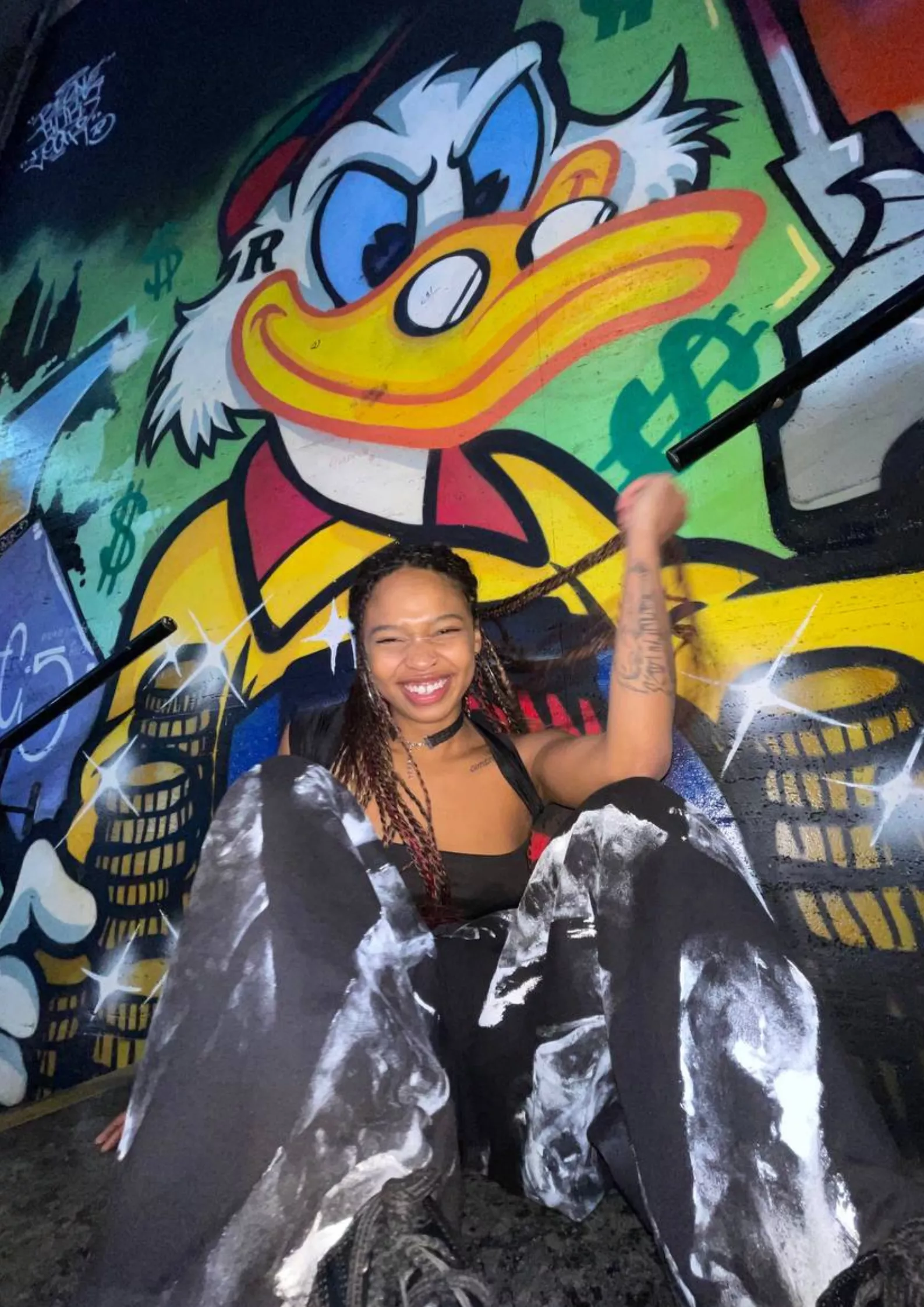 All out smile in the streets 