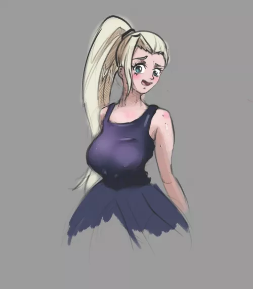 Embarrassed Ino Sketch (OC)