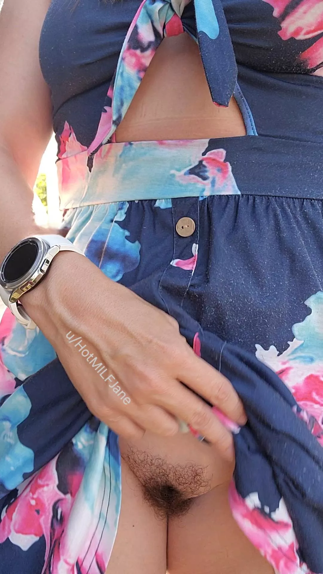 Going to miss summer & flashing my pussy in a dress