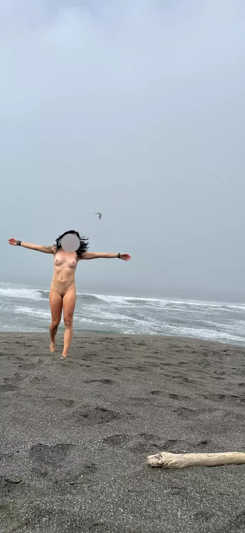 Happy to be on the beach