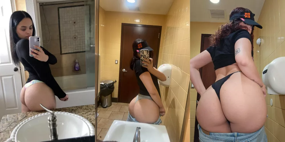 My ass at 18 , 22 , and 23 (now)! It just keeps getting bigger