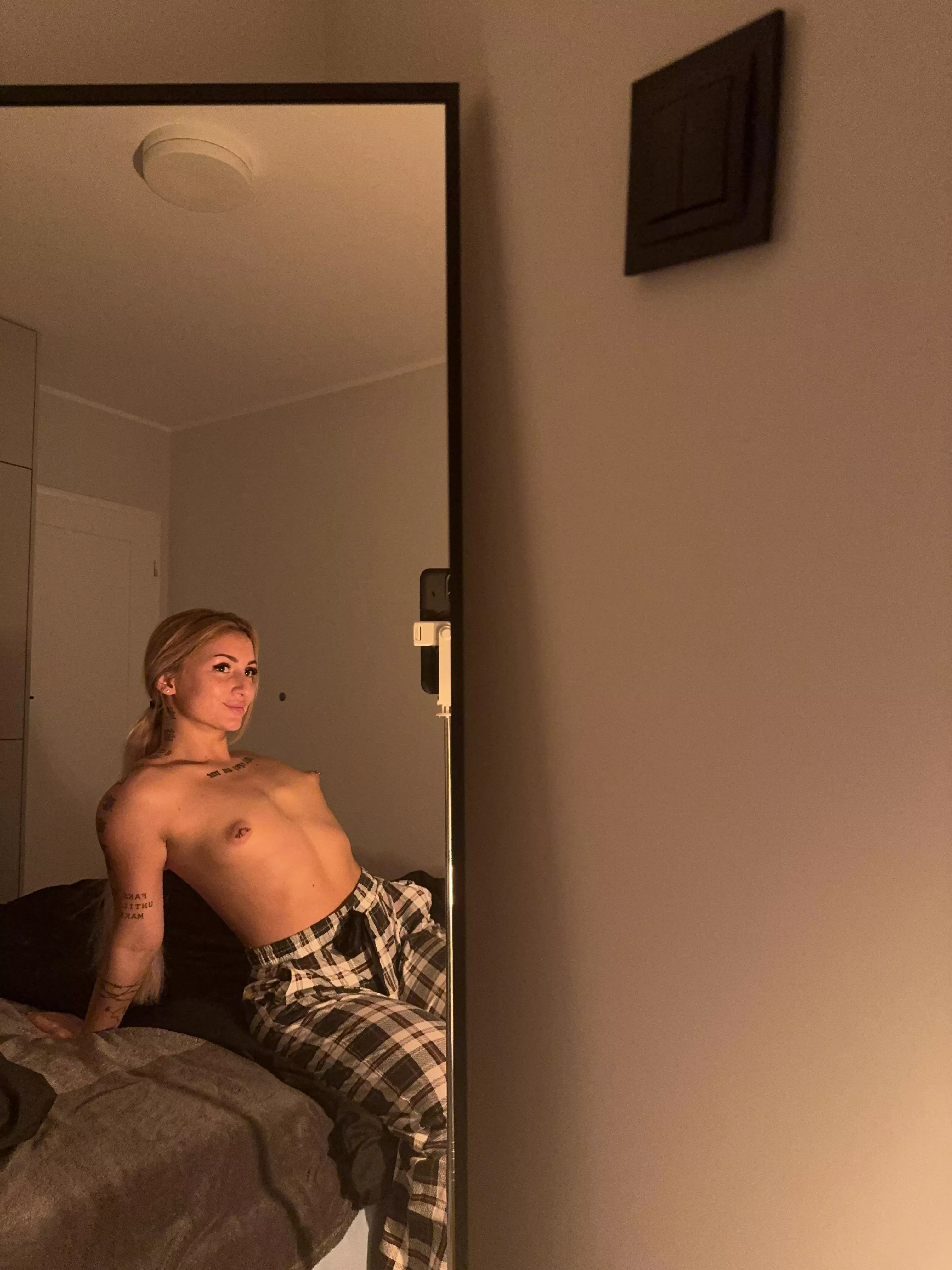 Totally flat.. but I hope still fuckable..