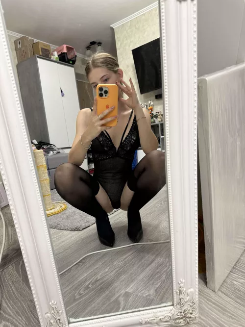 Black underwear as a symbol of elegance