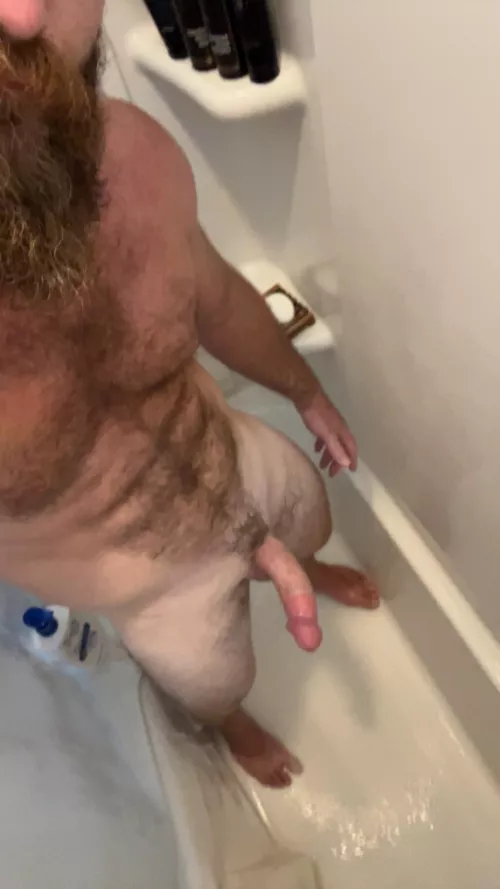 Curved cock straight beard
