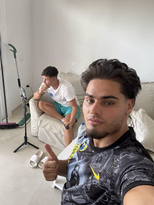 Decided to make a TikTok video with my bro