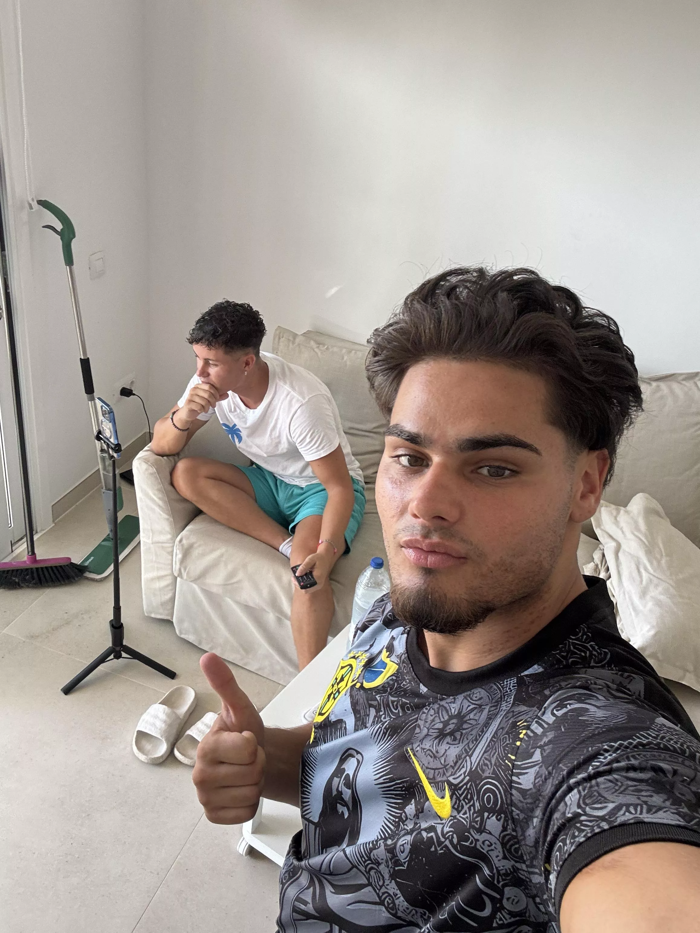 Decided to make a TikTok video with my bro