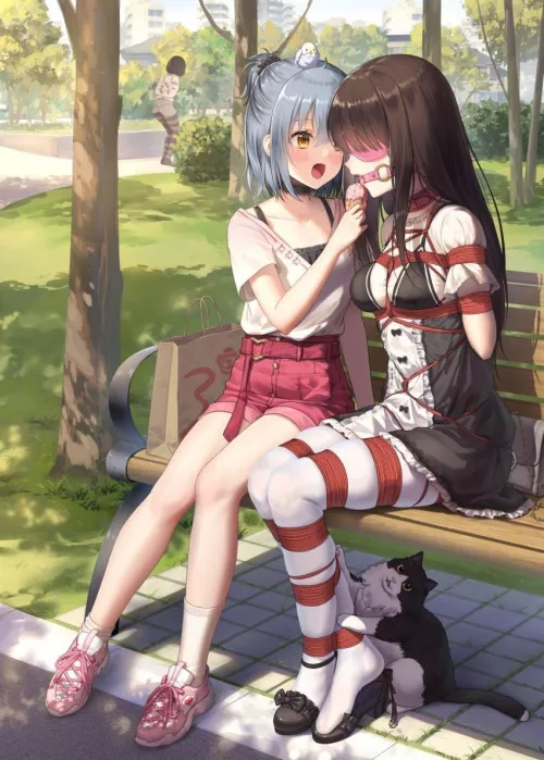 Here's your treat my lil pet, now say aaaah