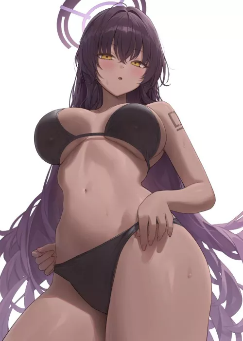 Karin looking good wearing black