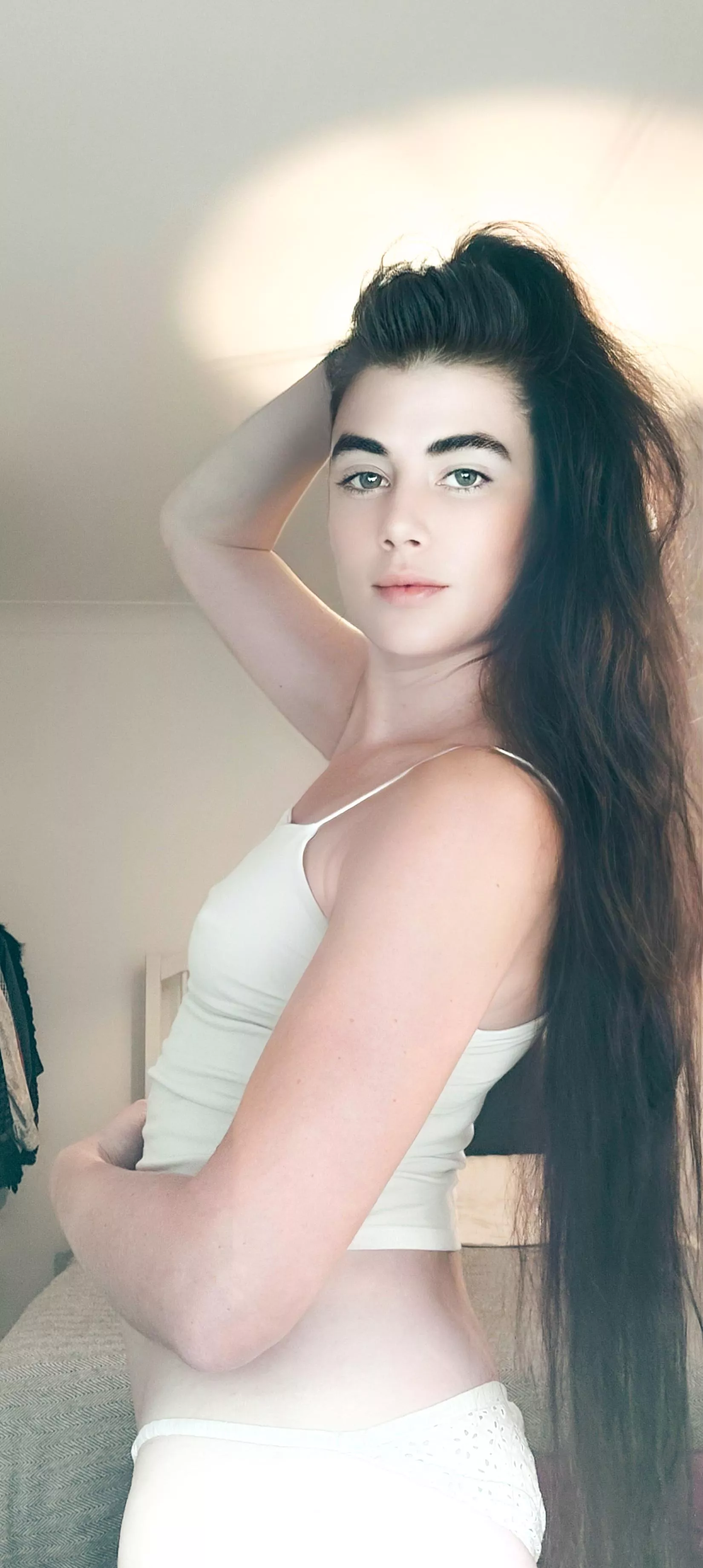 My long luscious dark hair ❤️‍🔥