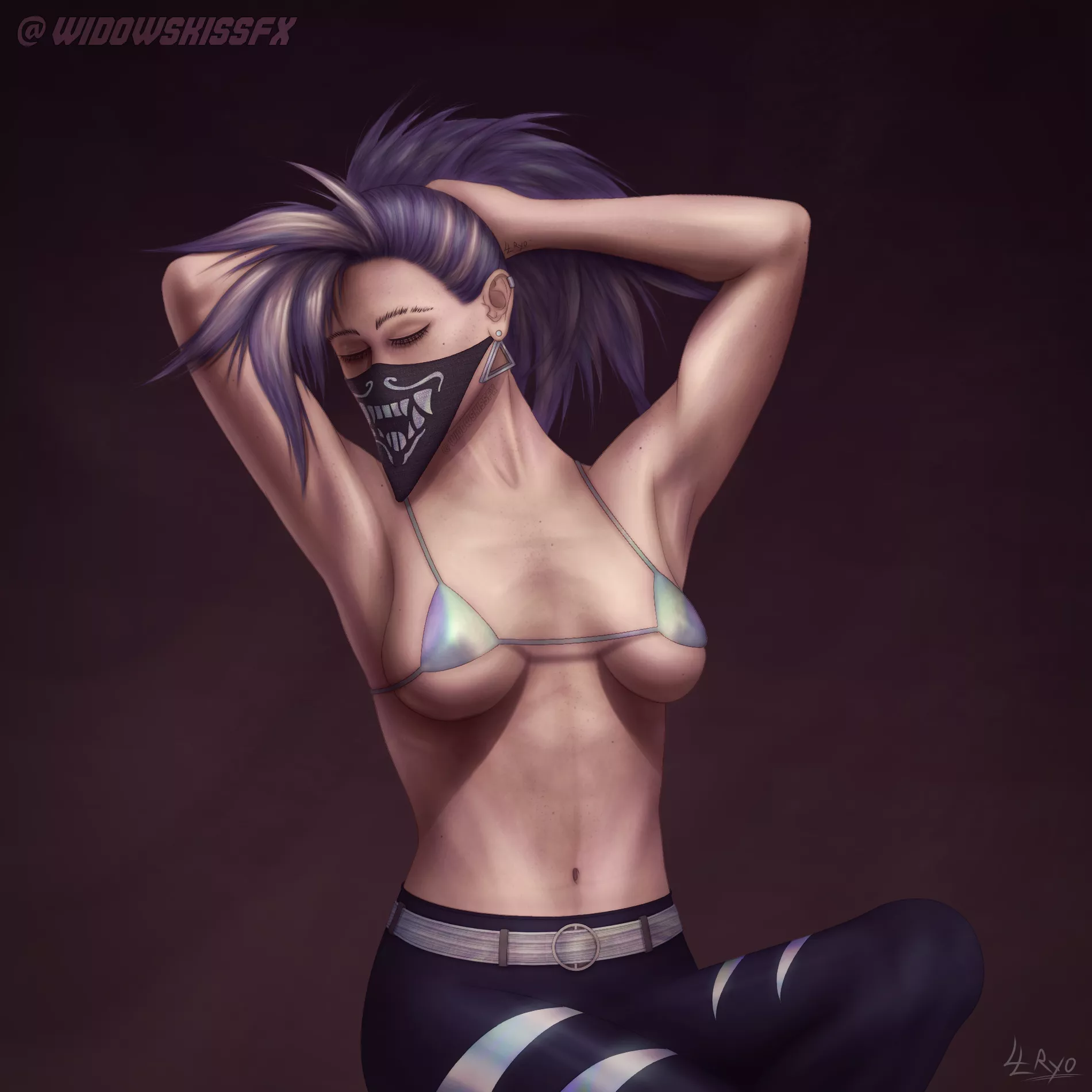Akali after the show (WidowsKissFX / LL Ryo)