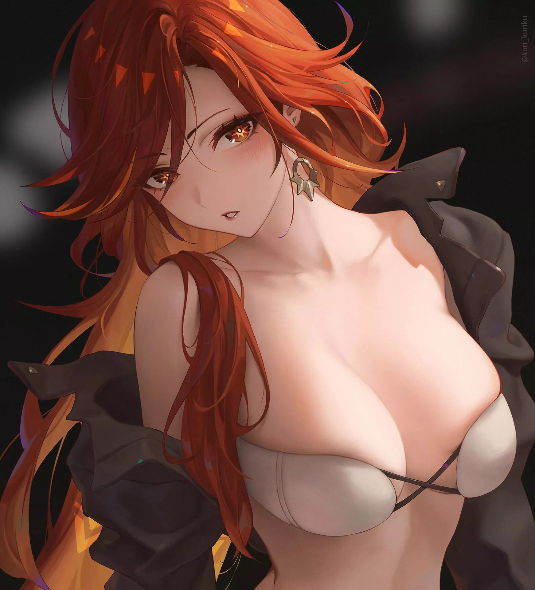 Mavuika opens her jacket (kuri_kuriku) [Genshin Impact]