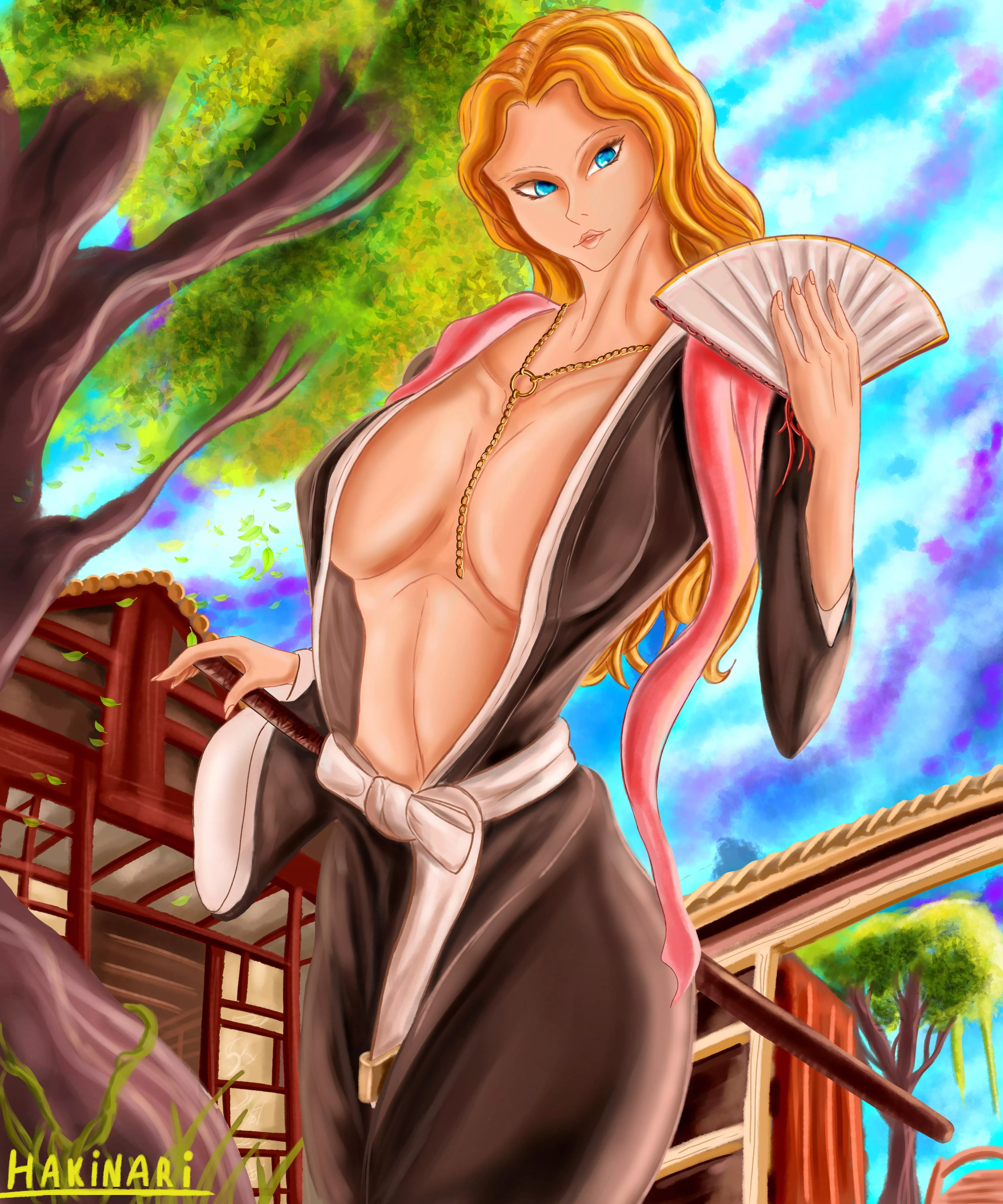Rangiku fanart by Hakinari (me) 