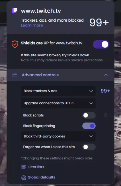 Twitch yall need to chill out with ads and trackers.