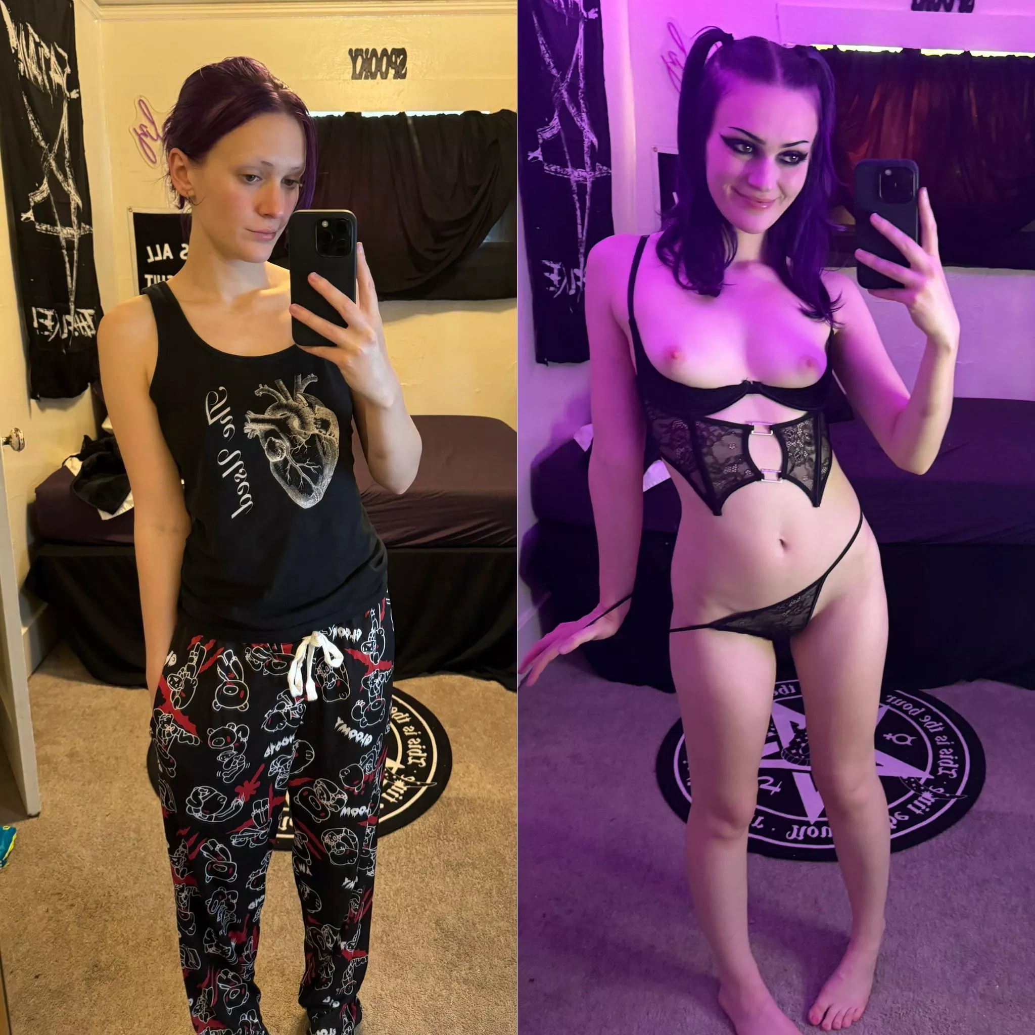 Two versions for you to fill up with cum 