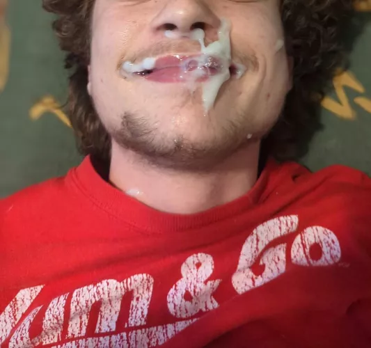 a cum covered twink is a happy twink