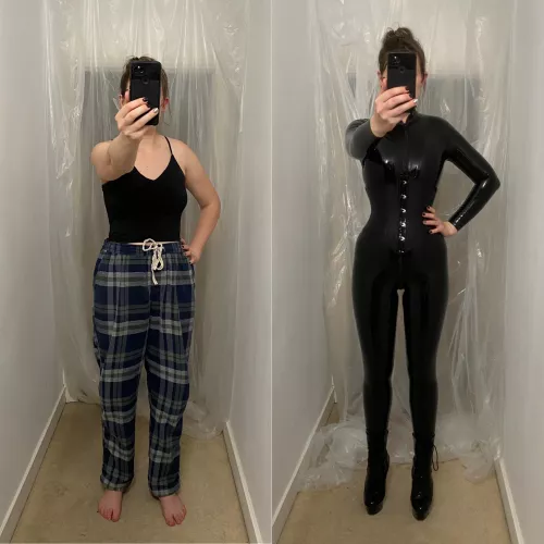 Before and after latex