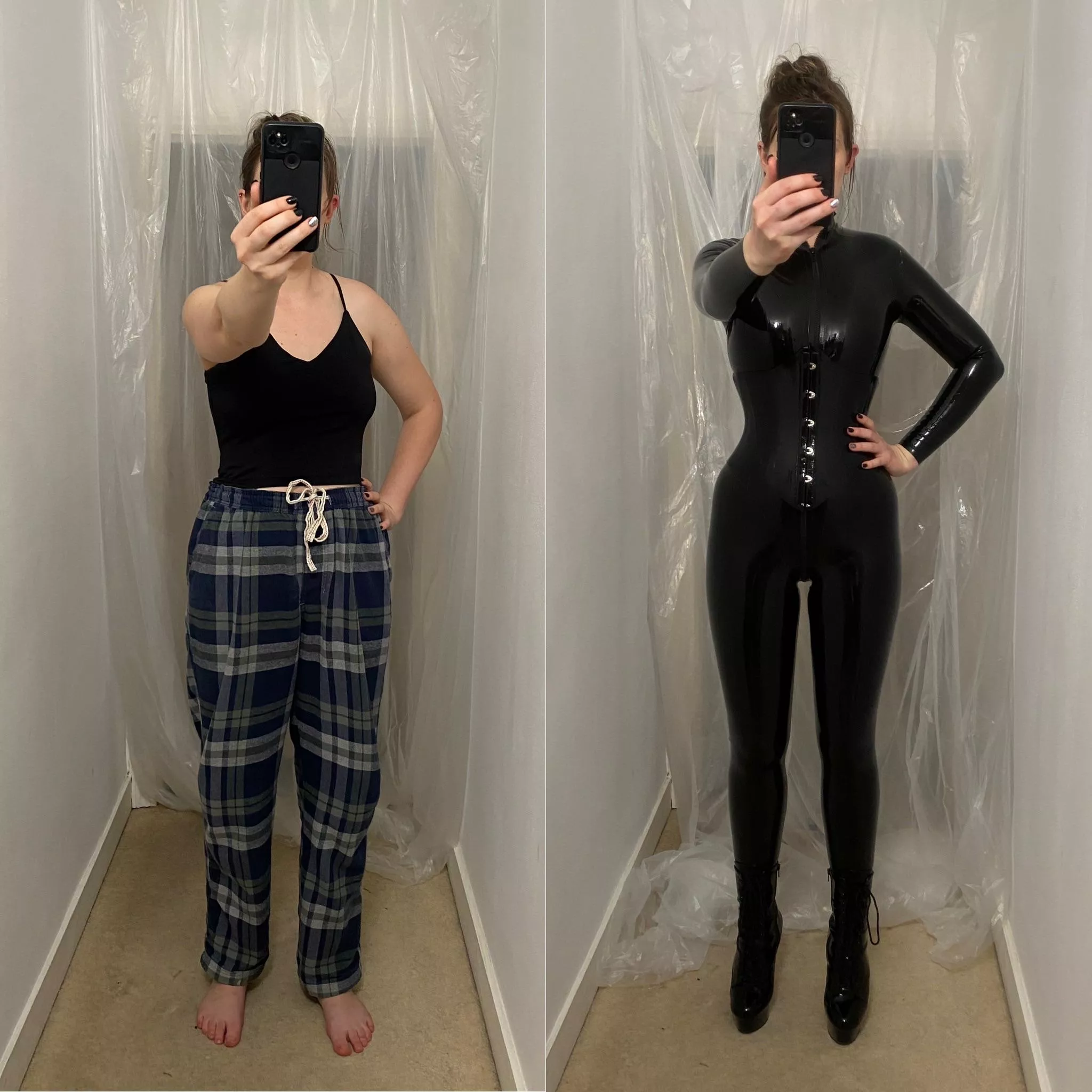 Before and after latex