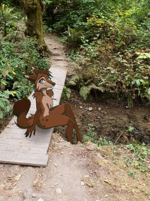 Chilling in the woods (art by me)