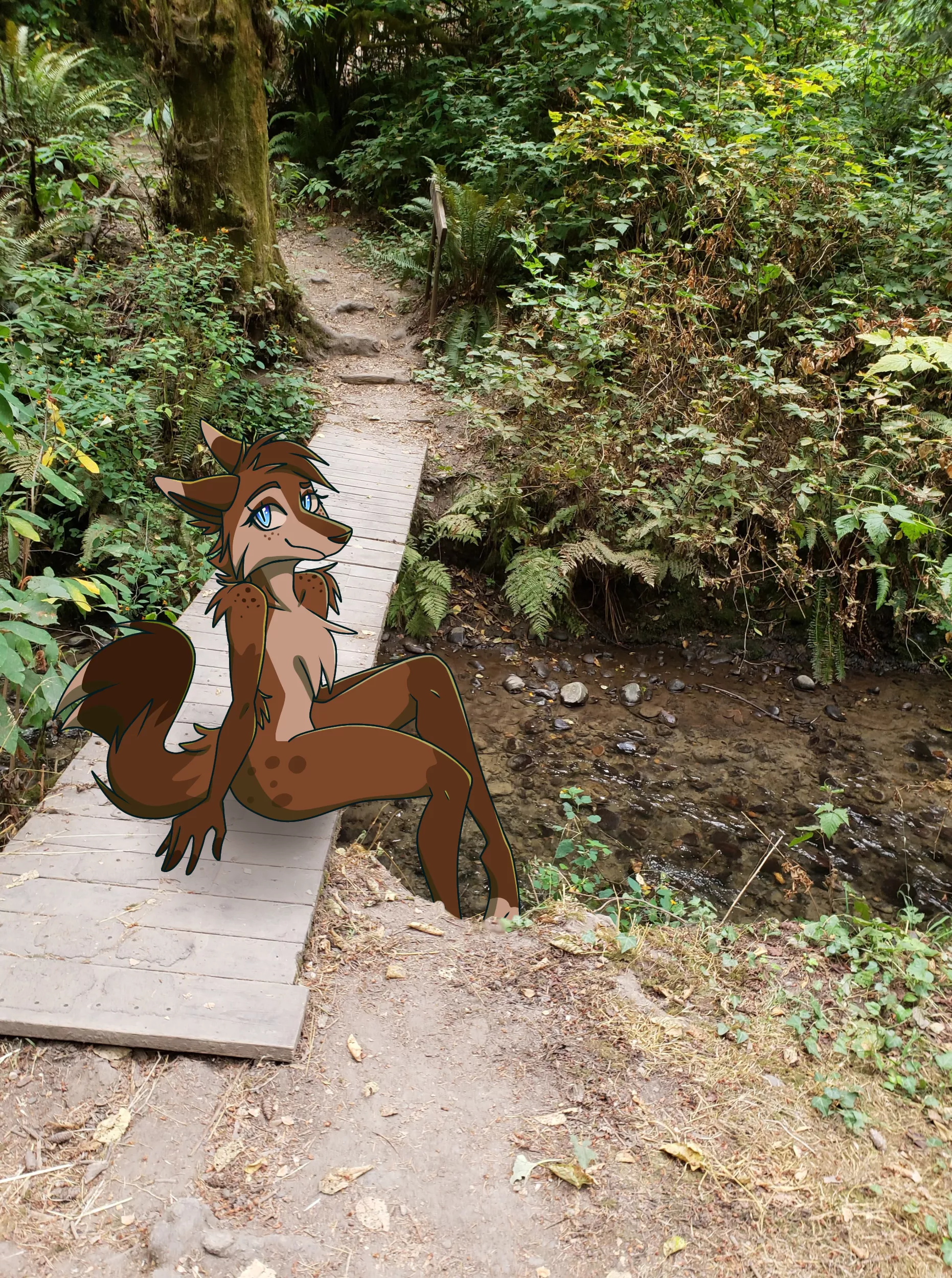 Chilling in the woods (art by me)