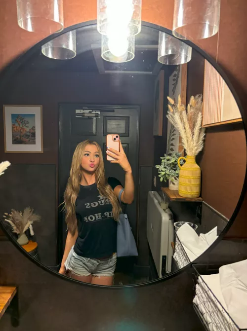 feeling classy in my black t-shirt 