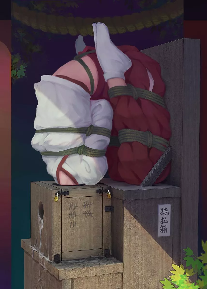 Her turn to take donations for the temple