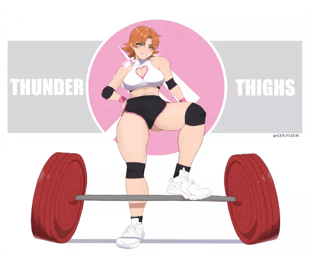 I finally drew Nora in the gym 