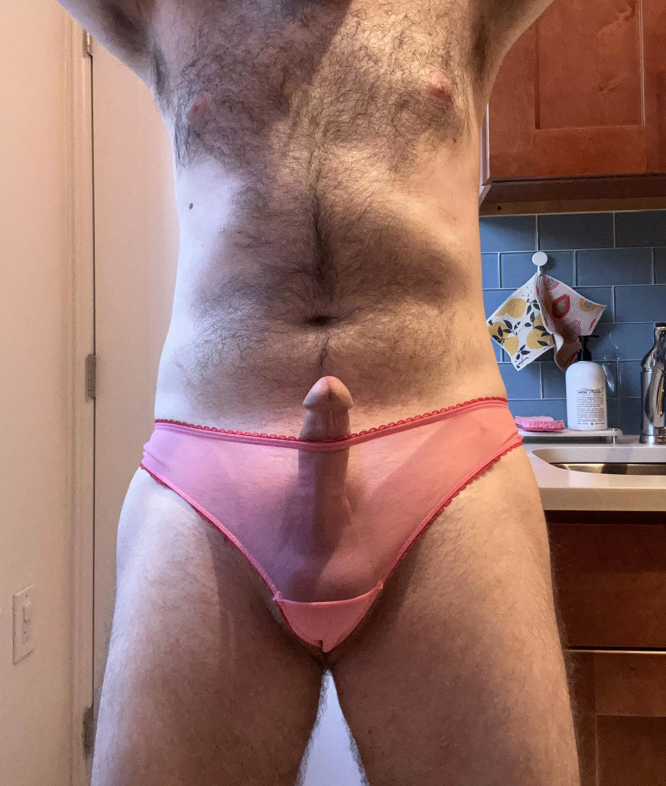 I have so much chest hair… oh and I wear panties, that cool?