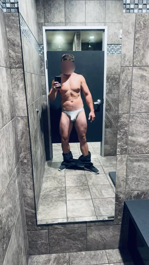 I love rocking a jock at the gym. Anyone else? 