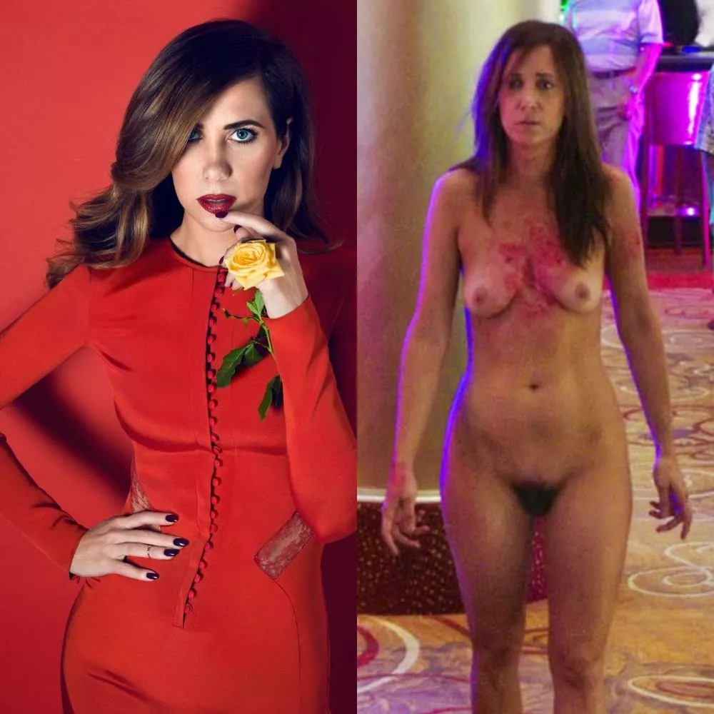 Kristen Wiig in Red Dress Nude in Welcome to Me 